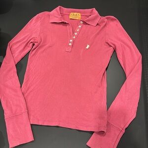 Juicy Couture Long Sleeve Pearl Button Up